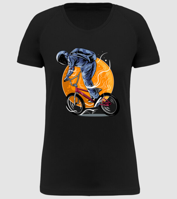 BMX space model negru pe tricou