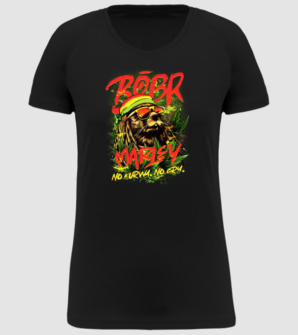 BÓBR MARLEY model negru pe tricou