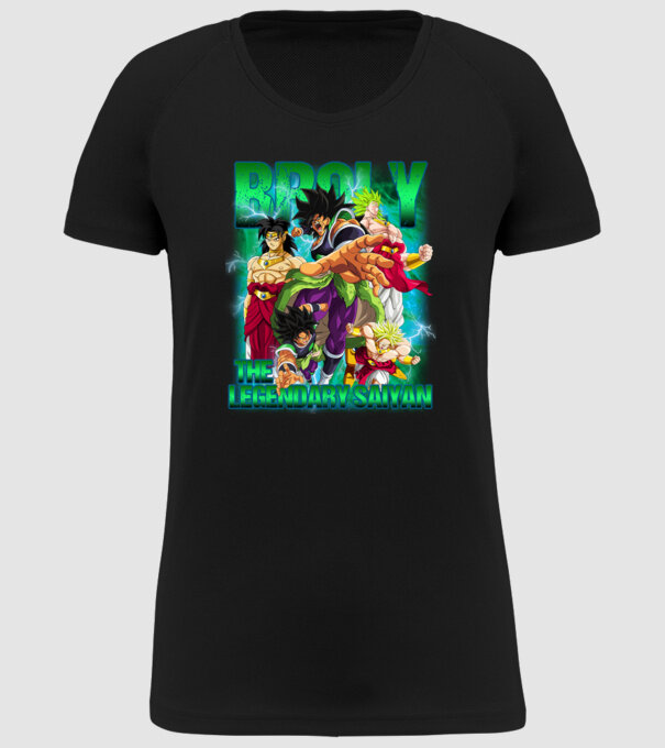 broly dragonball model negru pe tricou