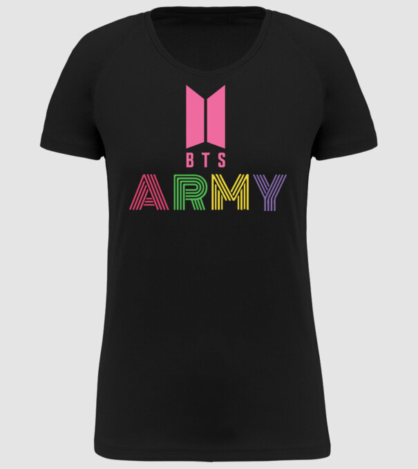 BTS ARMY model negru pe tricou