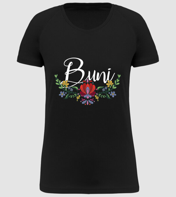 Buni model negru pe tricou