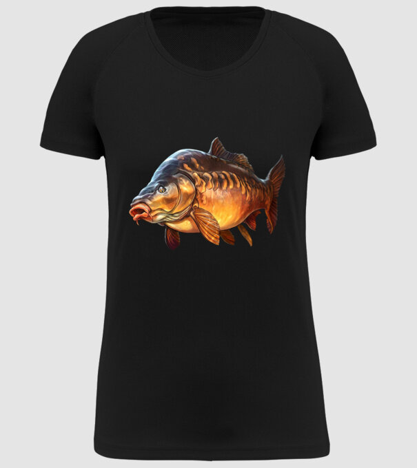 Carp model negru pe tricou