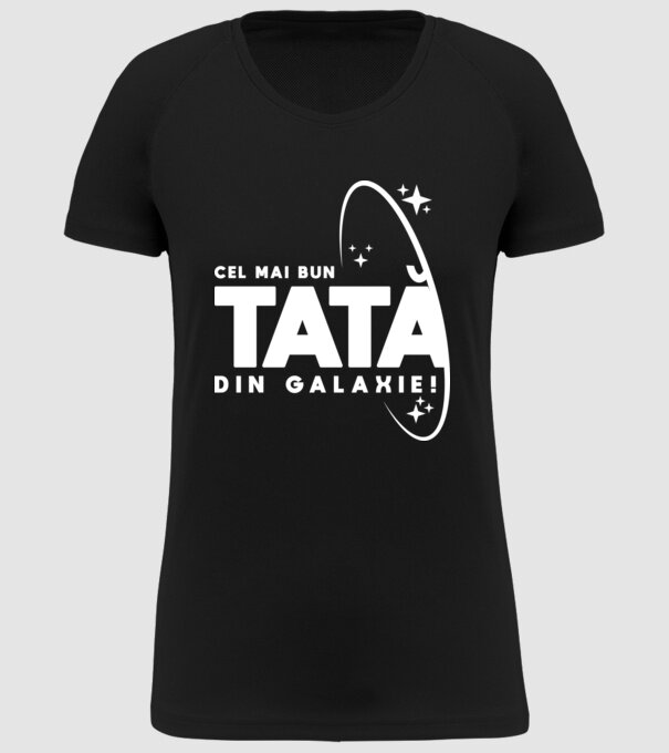 Cel mai bun tată din Galaxie! model negru pe tricou