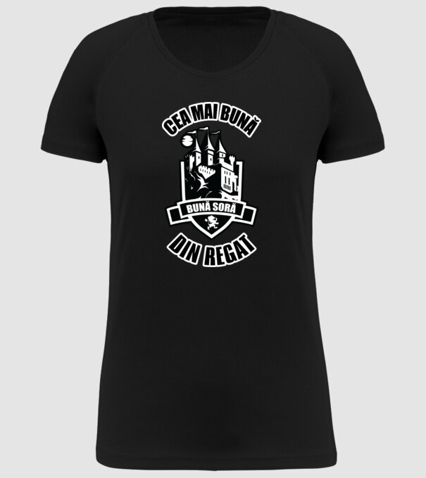 Cea mai bună soră din regat model negru pe tricou