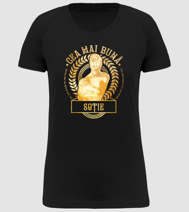 Cea mai bună soție model negru pe tricou
