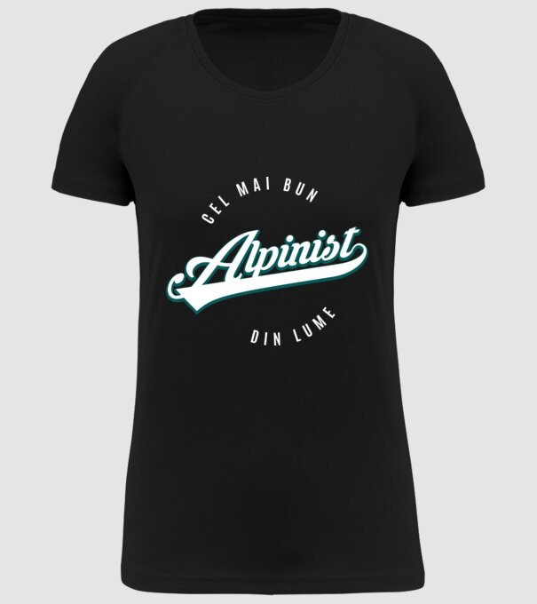 Cel mai bun alpinist din lume model negru pe tricou