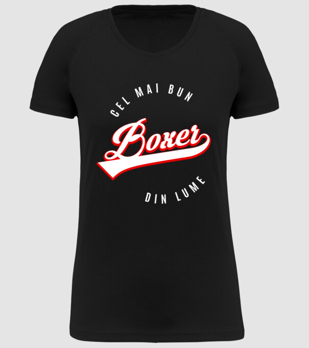 Cel mai bun boxer din lume model negru pe tricou