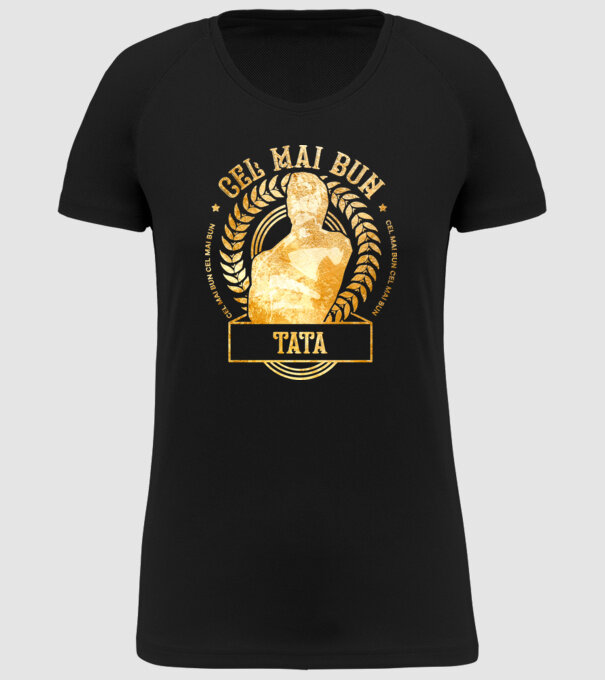 Cel mai bun tată model negru pe tricou