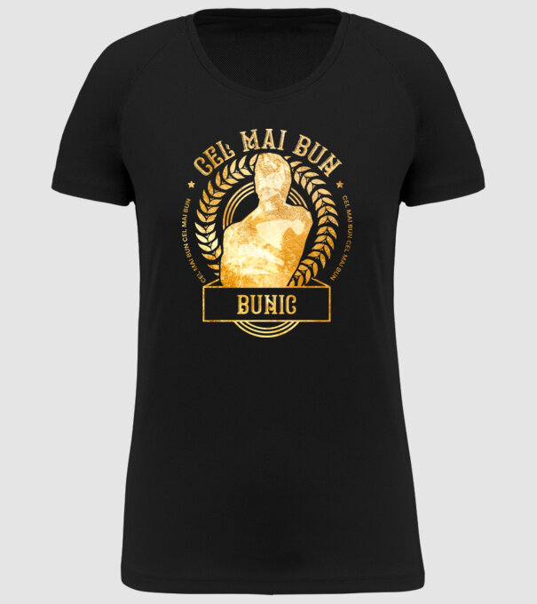 Cel mai bun bunic model negru pe tricou