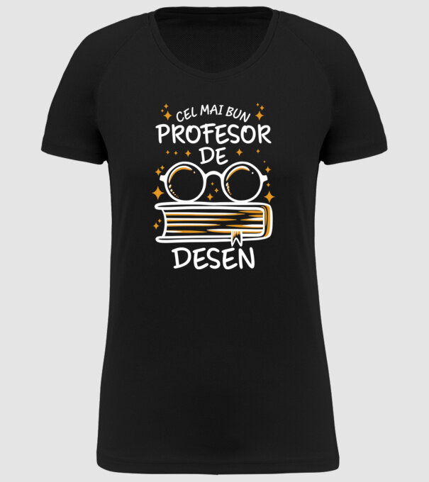 Cel mai bun profesor de desen model negru pe tricou