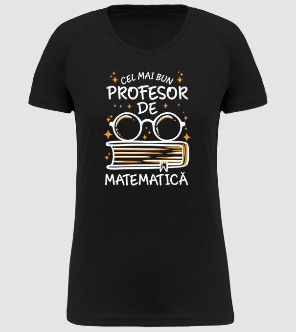 Cel mai profesor matematică model negru pe tricou