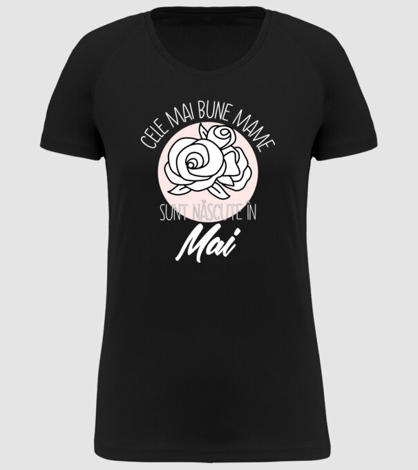 Cele mai bune mame sunt născute în Mai model negru pe tricou
