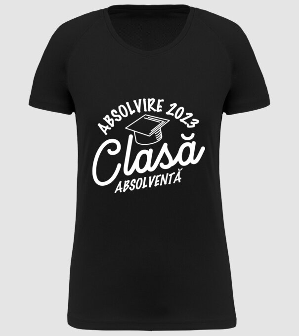 Clasă absolventă model negru pe tricou