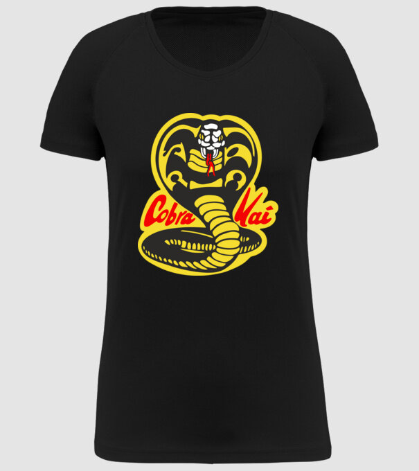 cobra kai logo model negru pe tricou