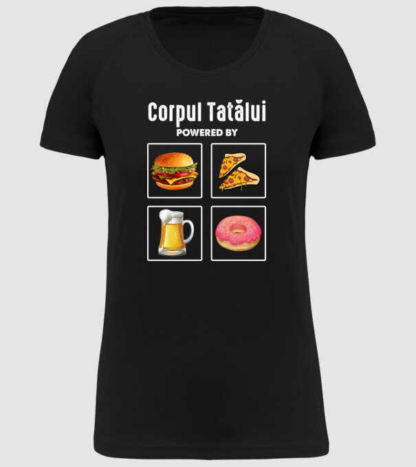Corpul Tatălui model negru pe tricou