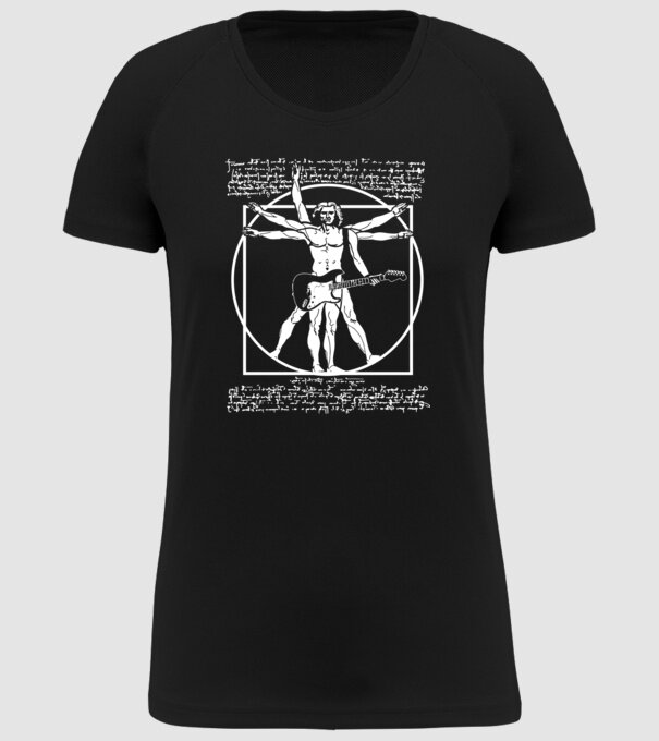 Da Vinci model negru pe tricou