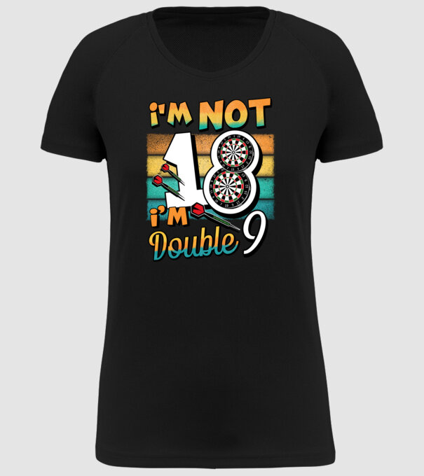 Darts Birthday 18 years old model negru pe tricou