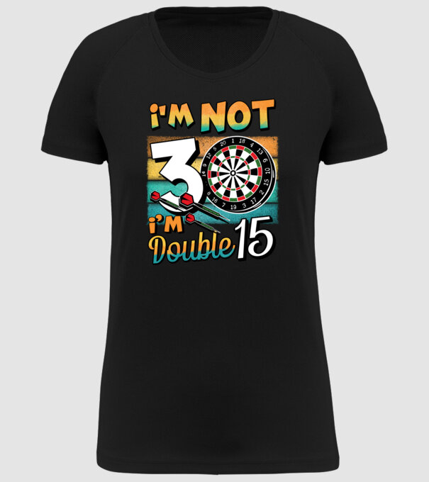 Darts Birthday 30 years old model negru pe tricou