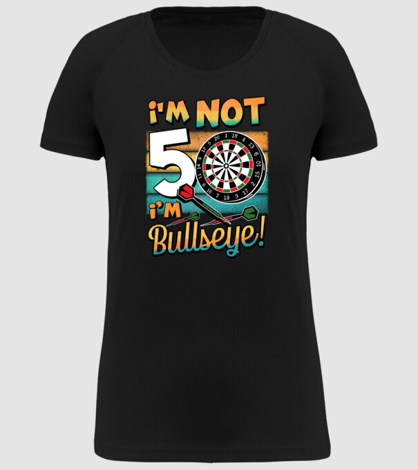 Darts Birthday 50 years old model negru pe tricou