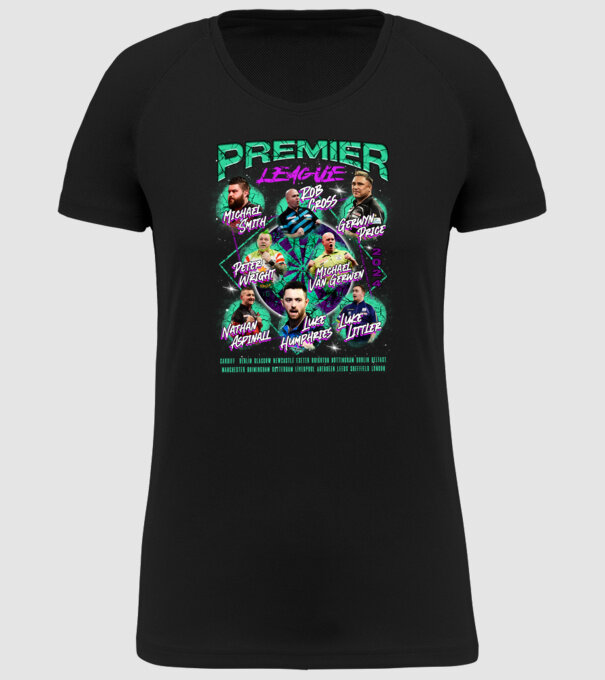 DARTS premier league 2024 model negru pe tricou