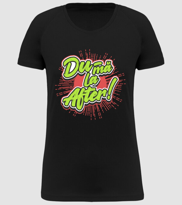 Du-mă la After model negru pe tricou
