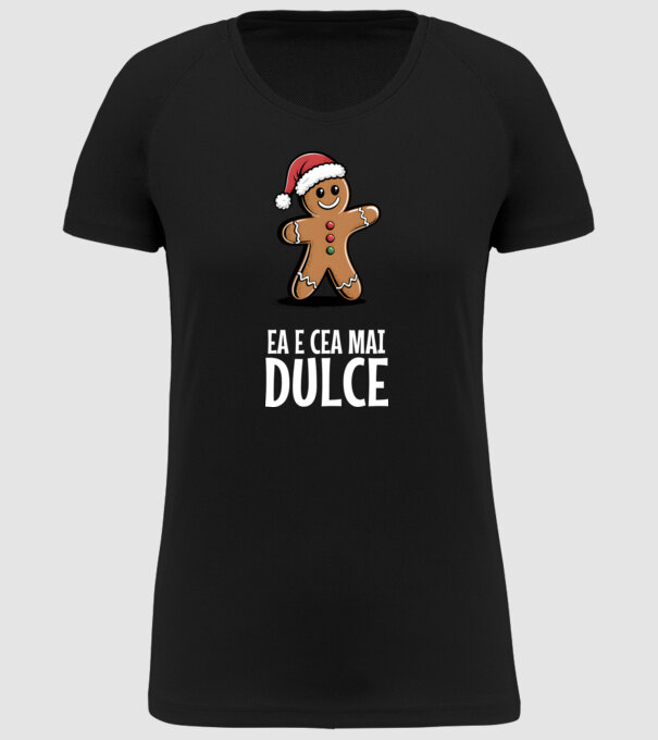 Ea e cea mai dulce Negru model negru pe tricou