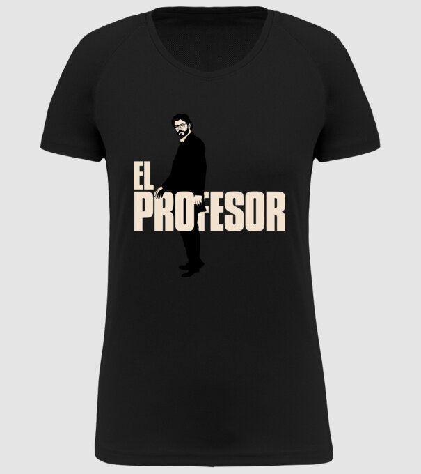 el professor la casa de papel model negru pe tricou