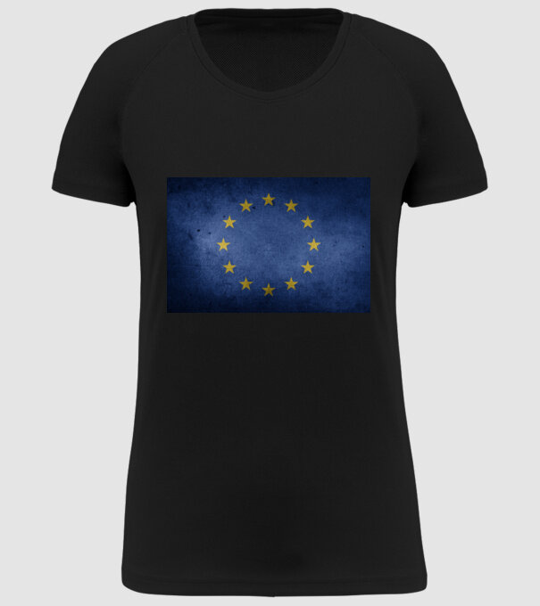 EU model negru pe tricou