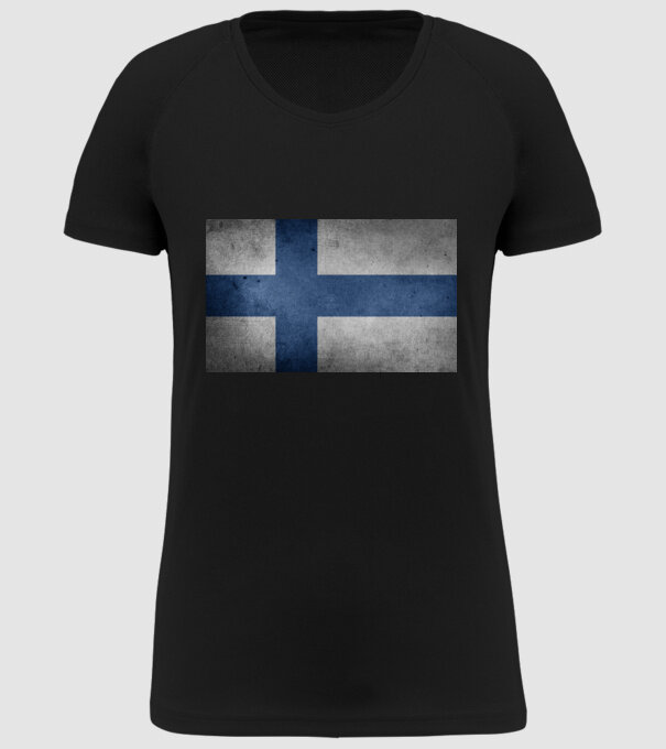 FINLAND model negru pe tricou