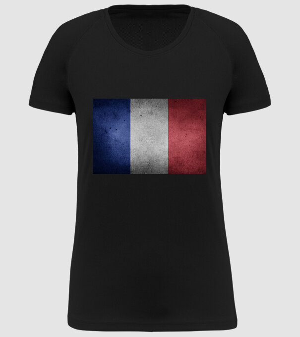 FRANCE model negru pe tricou