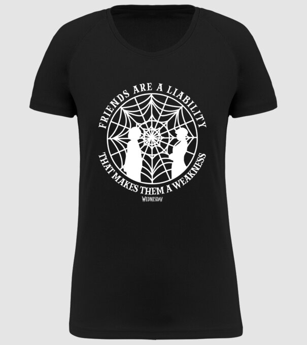  Friends are liability model negru pe tricou