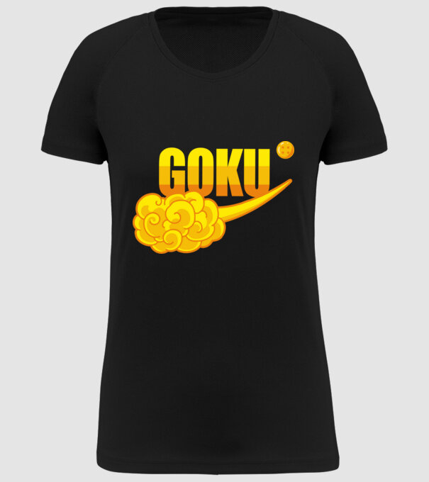 goku cloud model negru pe tricou