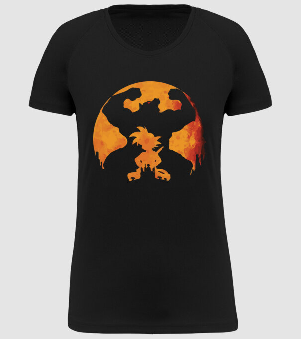 goku sunset model negru pe tricou