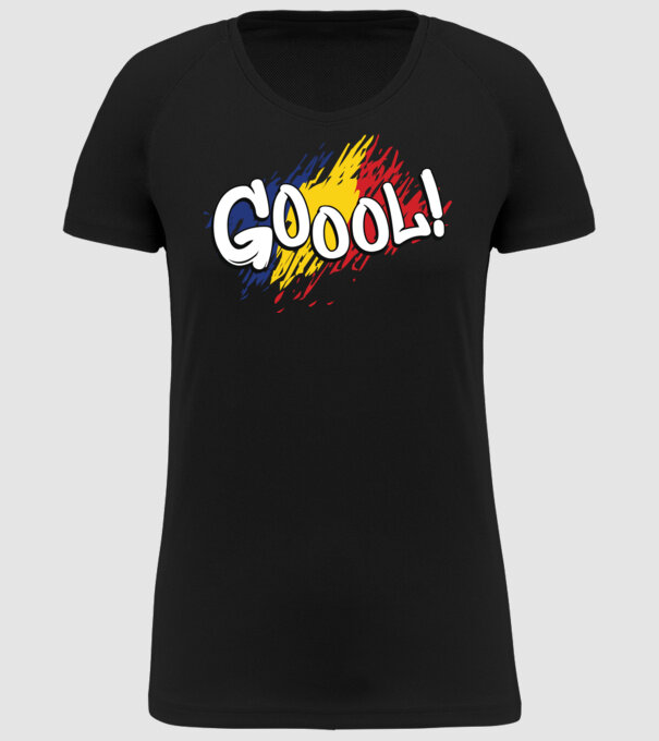 GOOOL model negru pe tricou
