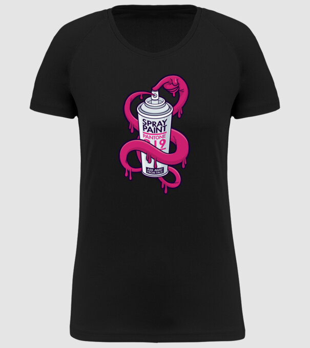 Graffiti model negru pe tricou