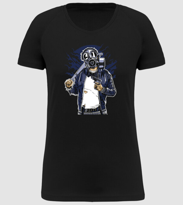 Graffiti model negru pe tricou
