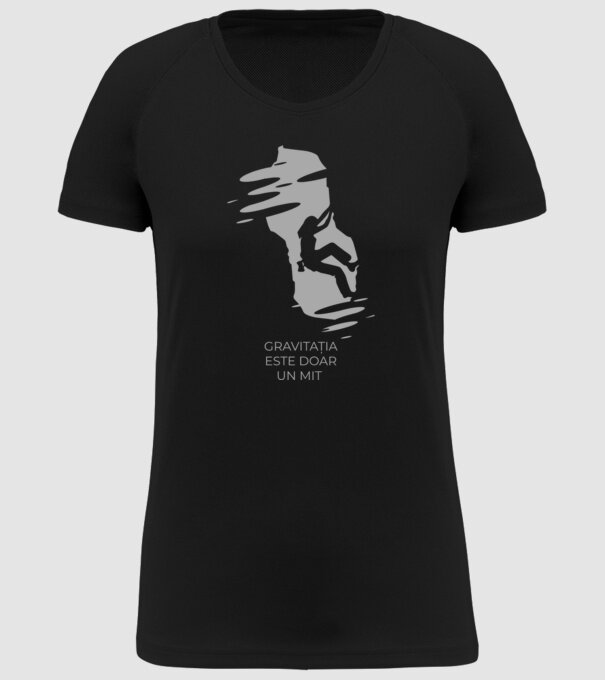 gravitația este doar un mit model negru pe tricou