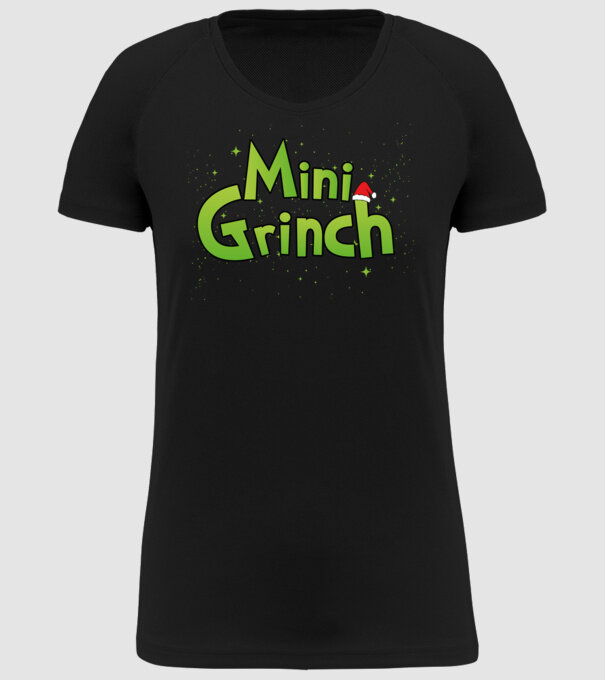 Grinch Family Mini Grinch model negru pe tricou