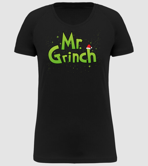 Grinch Family Mr Grinch model negru pe tricou