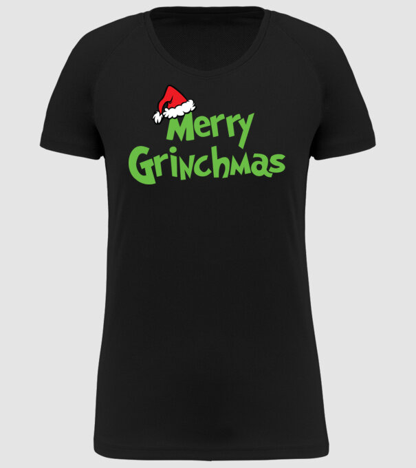 Grinchmas model negru pe tricou