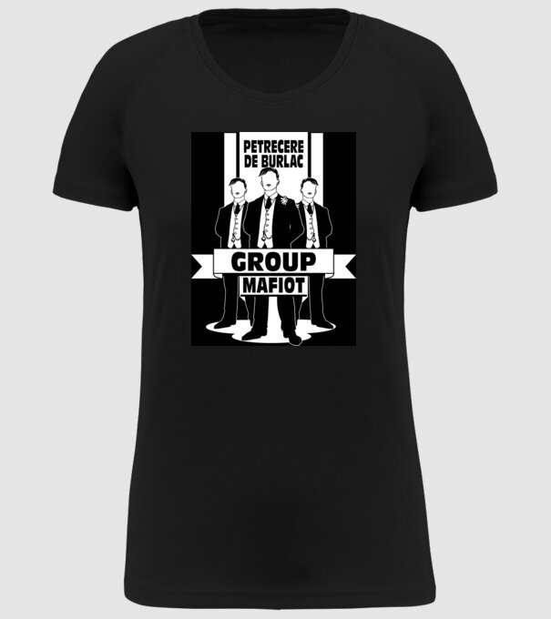 Group Mafiot model negru pe tricou