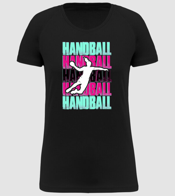 handball model negru pe tricou