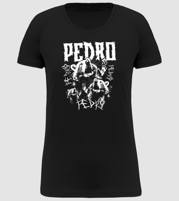 Heavy Metal pedro model negru pe tricou
