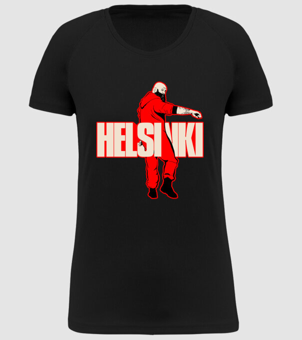 helsinki la casa de papel model negru pe tricou