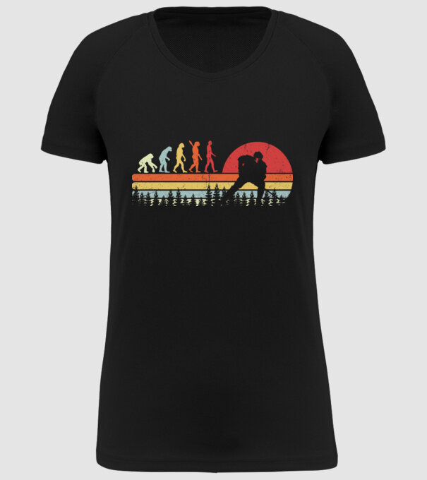 Hockey evolution model negru pe tricou