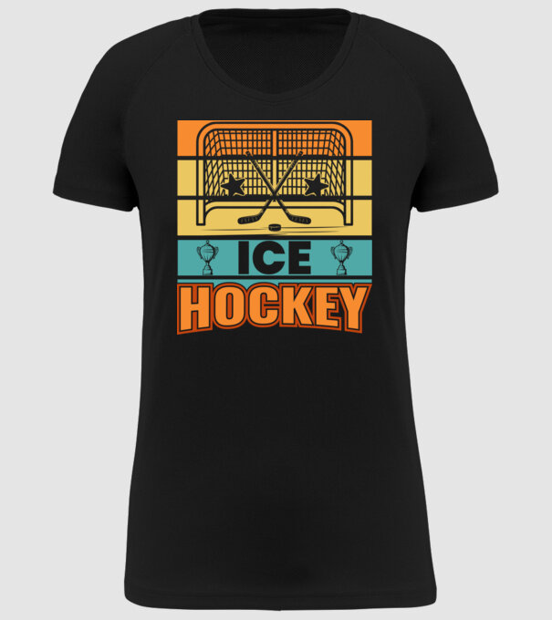 Ice Hockey model negru pe tricou