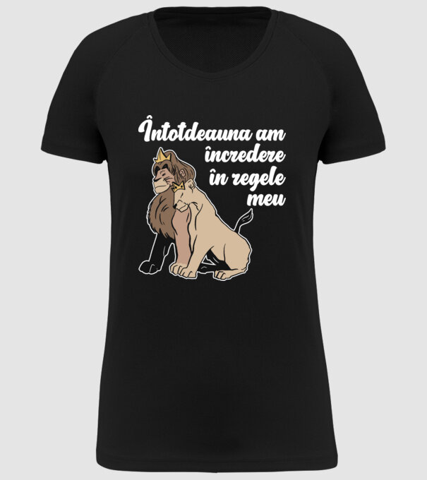 Întotdeauna am încredere în regele meu model negru pe tricou
