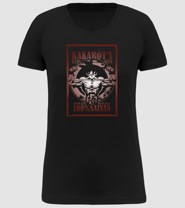 kakarots gym dragonball model negru pe tricou