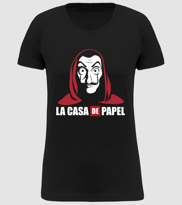 la cas de papel logo model negru pe tricou