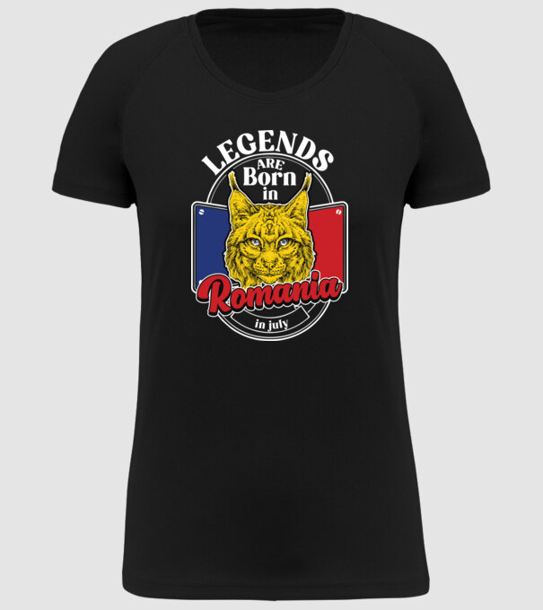 Legends are born in România july model negru pe tricou